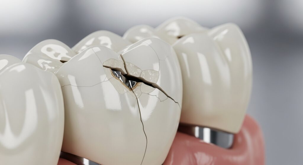 chipped tooth crown