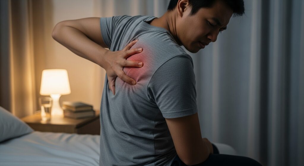 pain under shoulder blade